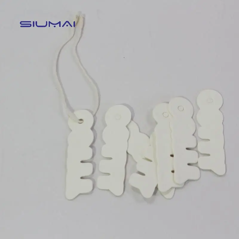 Customize Garment Swing Tags Clothes Label Print Name Logo Plastic Hang Tag With String Paper Hangtags For Clothing Own Logo