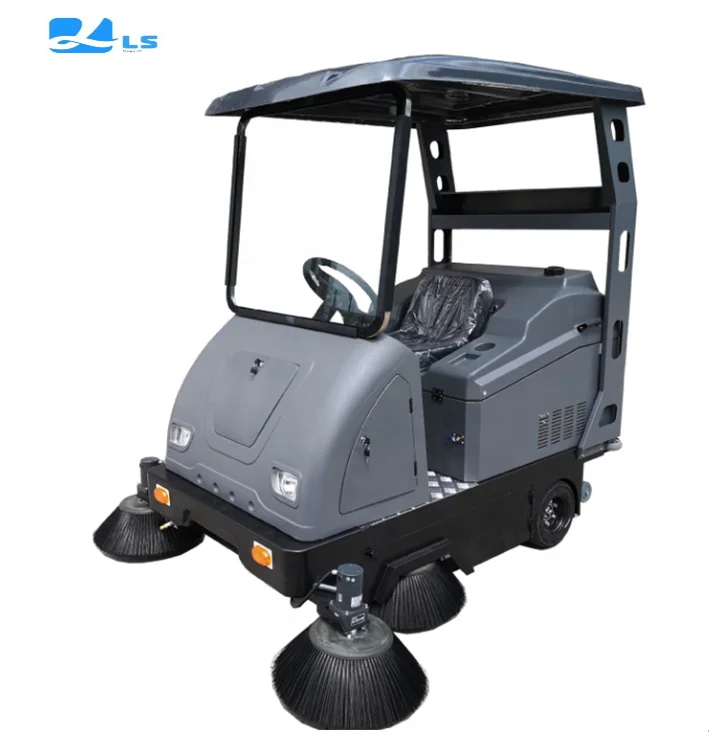 Multi functional car sweeper Community property fog gun sweeper Workshop cleaning electric sweeper