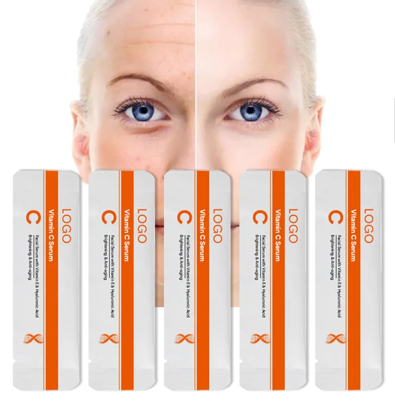 Private Label Serum With 20% Hyaluronic Acid & Vitamin E Odm/oem Organic Anti Aging Brightening Wrinkle Face Vitamin C Serum