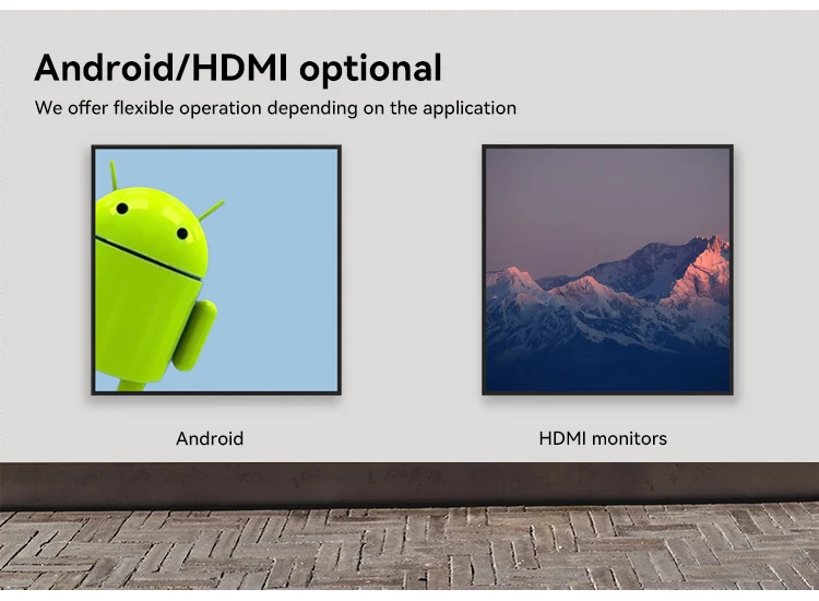 Lcd display square digital signage 1920x1920 square display boe 500nit square screen lcd monitor