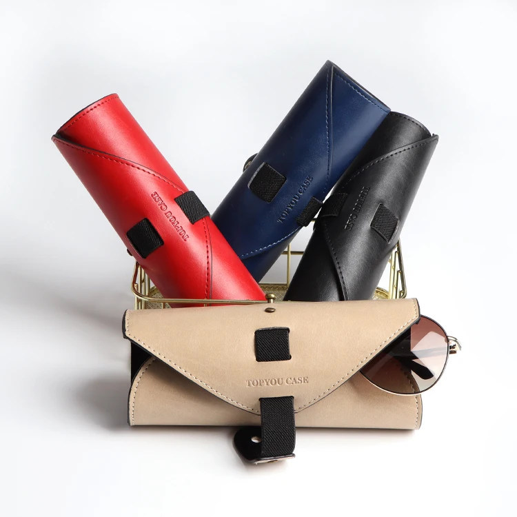 Estuches para gafas,Color customized Eco-friendly PU soft case glasses women for Reading, School, Office