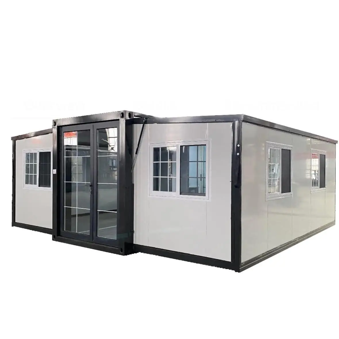 Tiny Expandable Prefab House to Live in 1 Bathroom, 2 Rooms & 1 Kitchen- Foldable House, Container Home,  19 x 20 FT