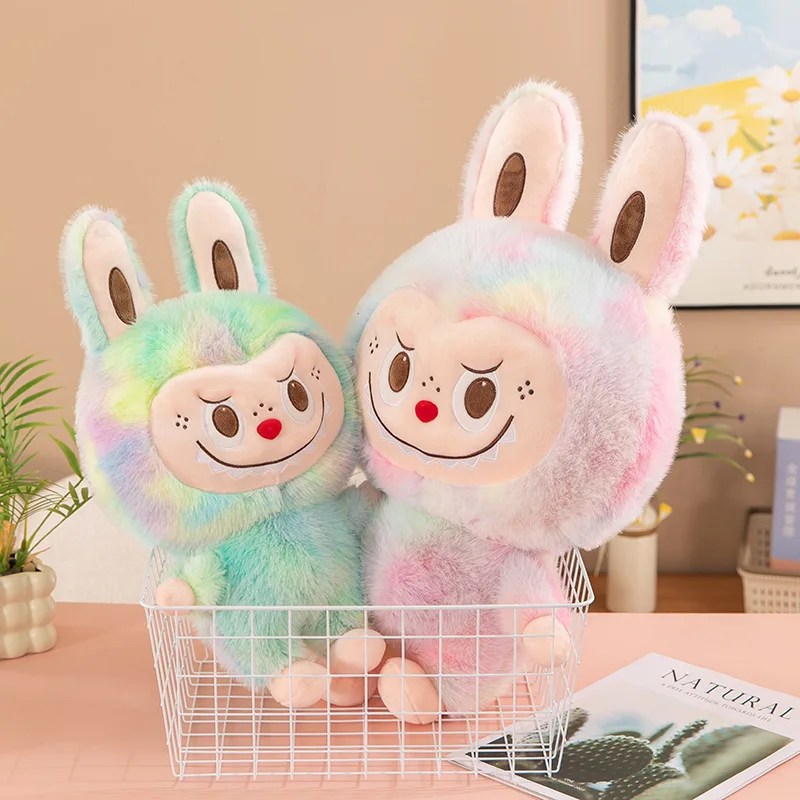 Labubu Monsters Cute Bear Action Figure Cotton Pillow Plush Toys with Claw Machine Kids Gifts Decoration Dolls