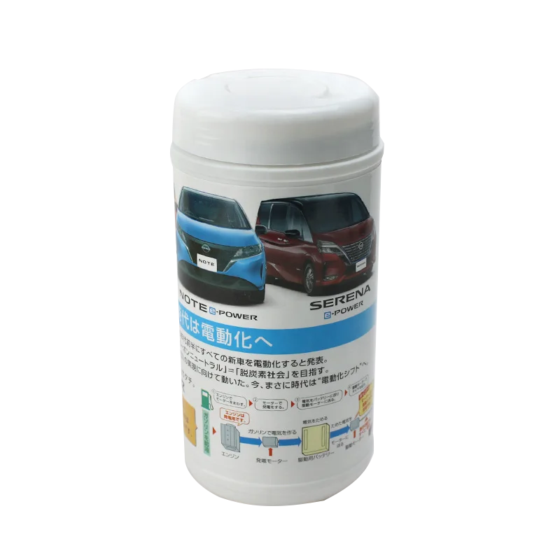 Promotional 70 counts Cleaning wipes for car display car glass car interior household wet wipes