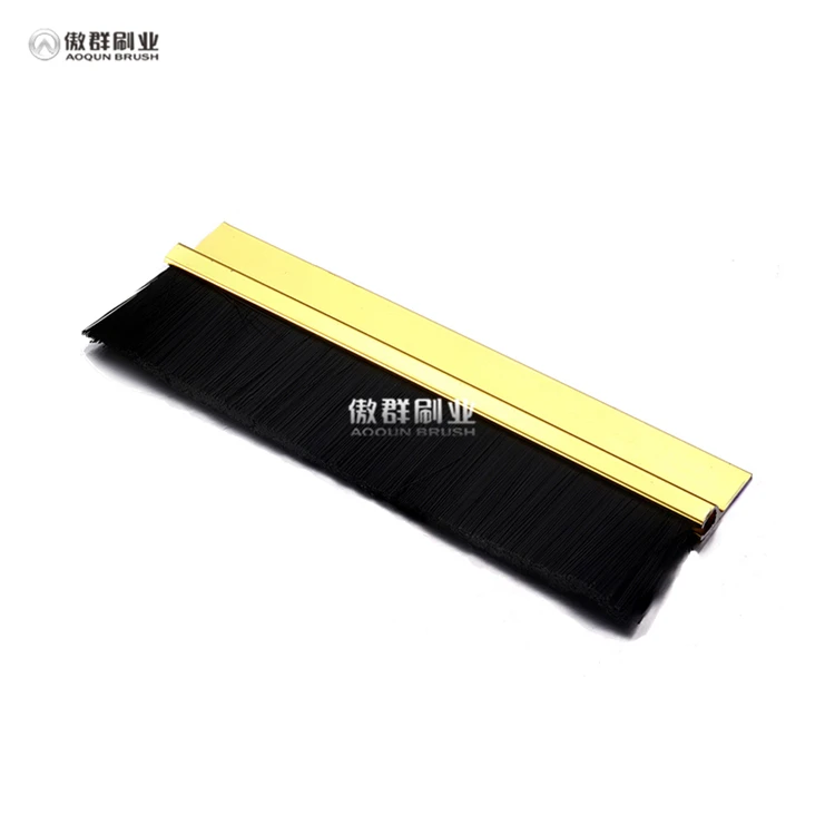 Glass Door Frameless Rubber Brush Strip Seal 90 Degree Waterproof Door Glass Sliding Door Pvc Seal Strip With Brush