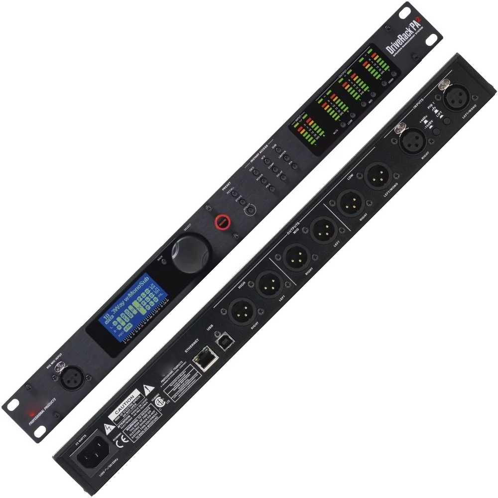 EIF DriveRack PA2 2in6out 2 In 6 Out DSP digital audio processor for professional stage sound equipment