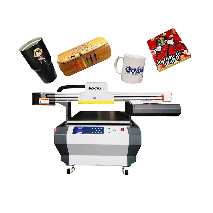 6090 A1 printer uv flatbed printer cd dvd printing machine  printer cell phone case pu leather printing machine