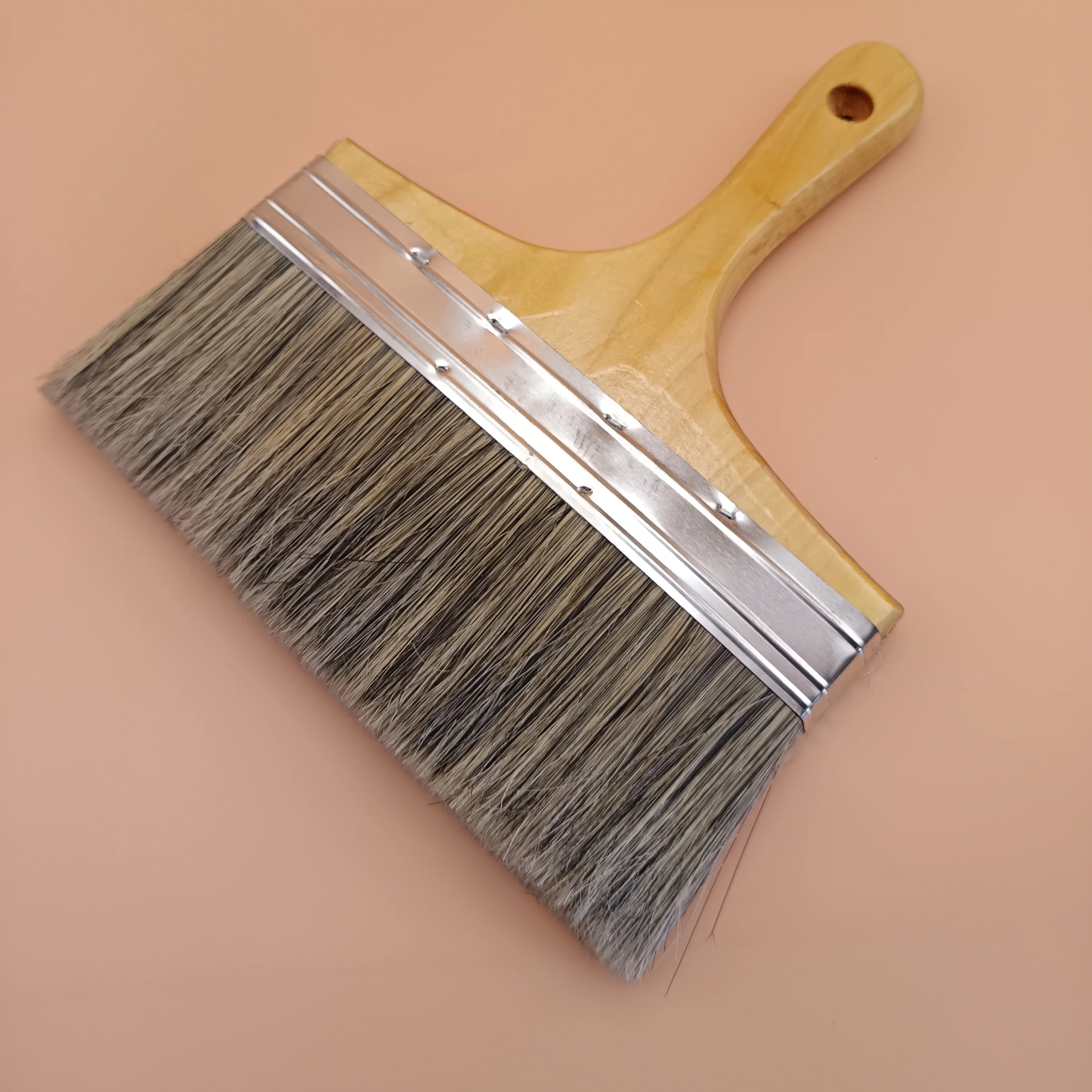 hot sale hair loss fence varnish painting brushes hog bristle painting brush with wooden handle