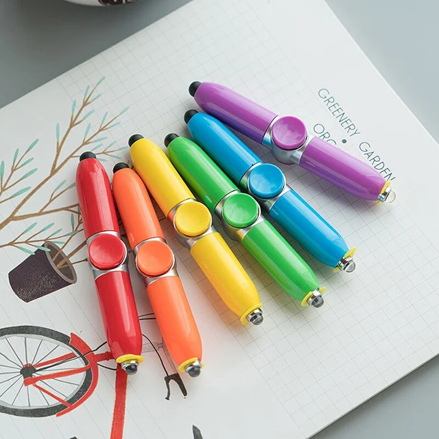 Manufacturing Multi Function Fidget Spinner Stylus Screen Led Light Up Ball Ballpoint Pen