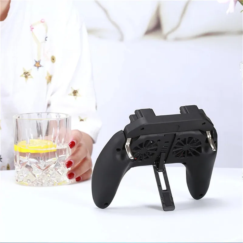 NEW H10  Gaming GamePad Double Cooler Cooling Fan with Trigger Mobile Game Controller Gamepad Joystick