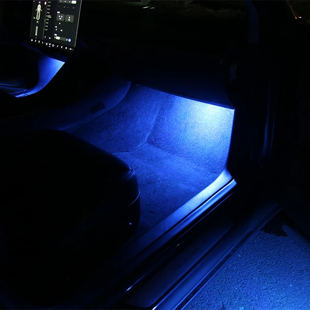  Аксессуары детали освещение для салона автомобиля Rgb двери лампа окружающего света подсветка Tesla модели Y