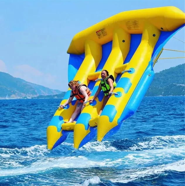 Factory Price Inflatable Water Sport Fly Fish Flying Fish Towable Tube Banana Boat Water Play Sea Equipment