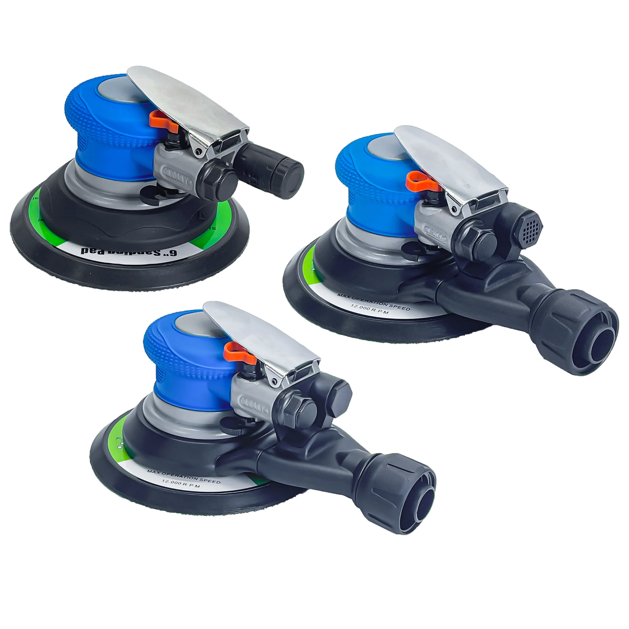 Body Shop Tools Car Sanding Machines 6inch Self Vacuum Air Orbital Palm Sander Pneumatic Sander