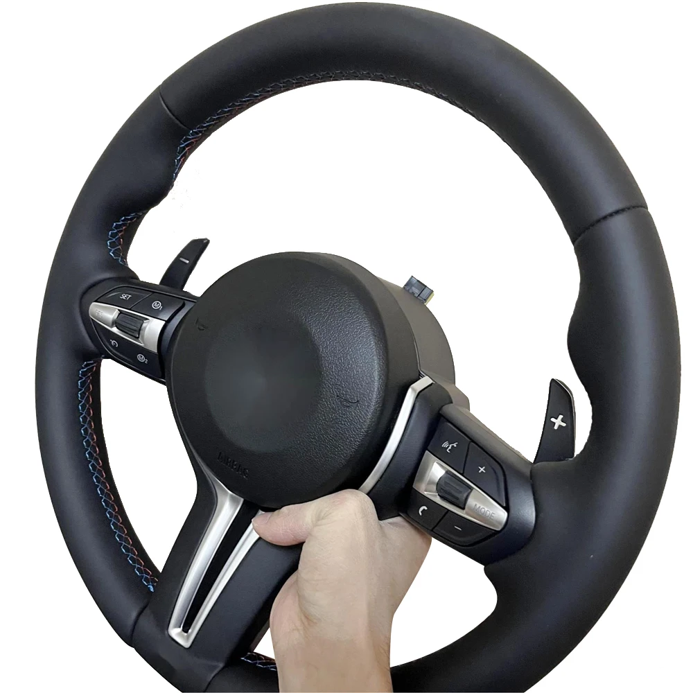 Прямые продажи с фабрики кожаное рулевое колесо для BMW M3 M5 520 320 730 740 760 525 F30 f18 G02 G20 f10 G30 G38