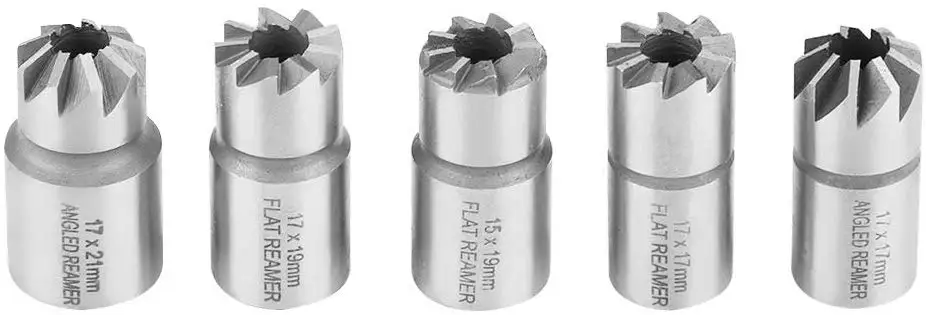 8pcs Diesel Injector Set Seat Cutter Cleaner Removal Re-Face Tool Kit