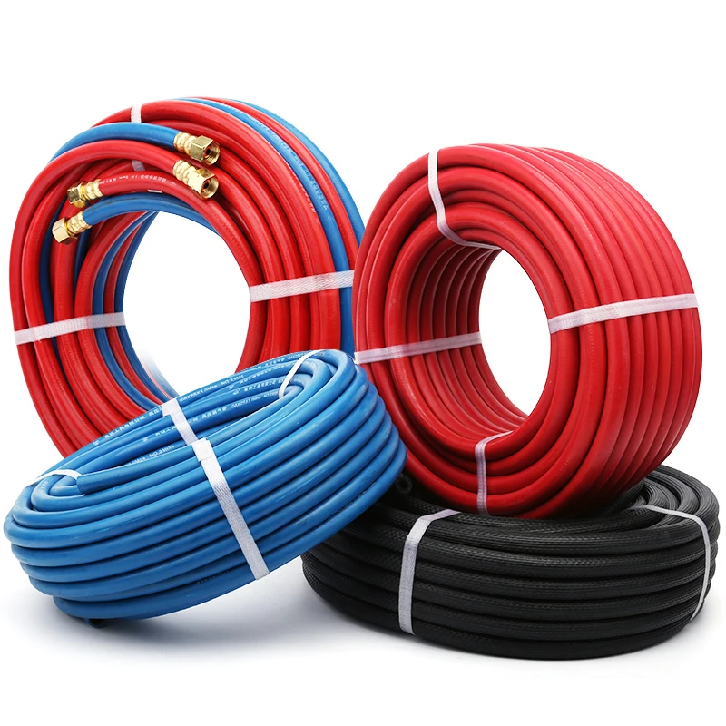6.0MPa oxygen pipe rubber hose acetylene pipe oxygen line oxygen belt rubber hose 8mm welded pipe