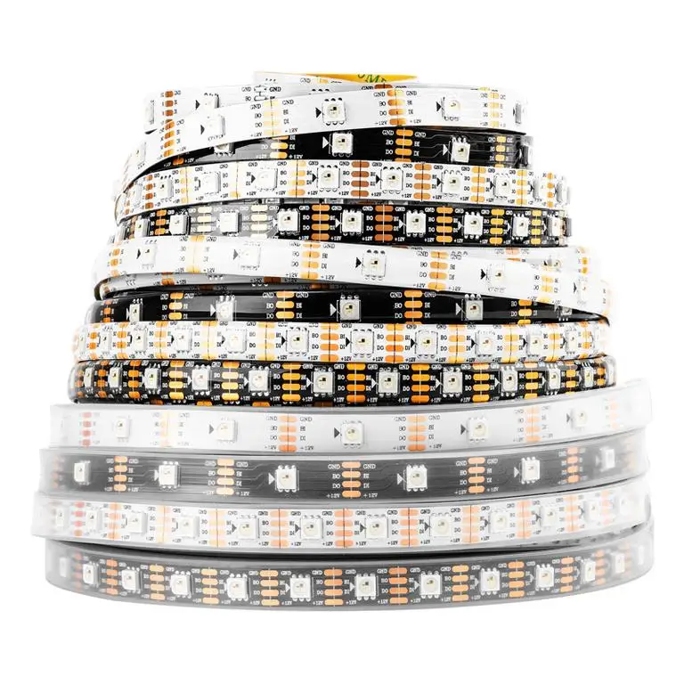 WS 2815 tira led 12V 30/60/144leds addressable dream color rgb led strip light
