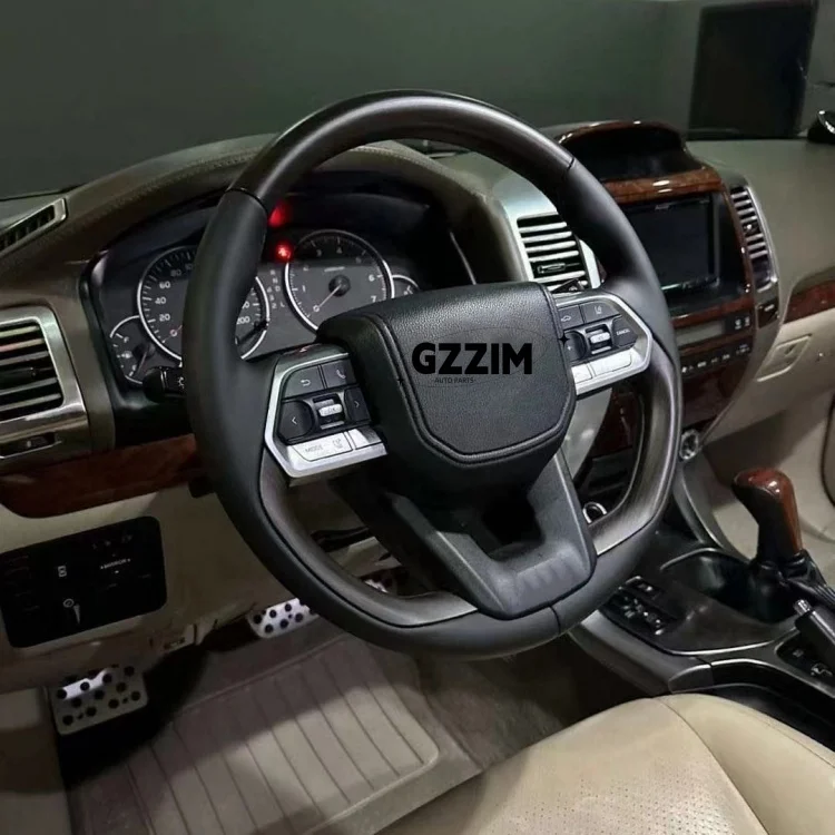 Auto Parts Steering Wheel Peach Wood Grain Steering Wheel For Prado FJ120 Old Style