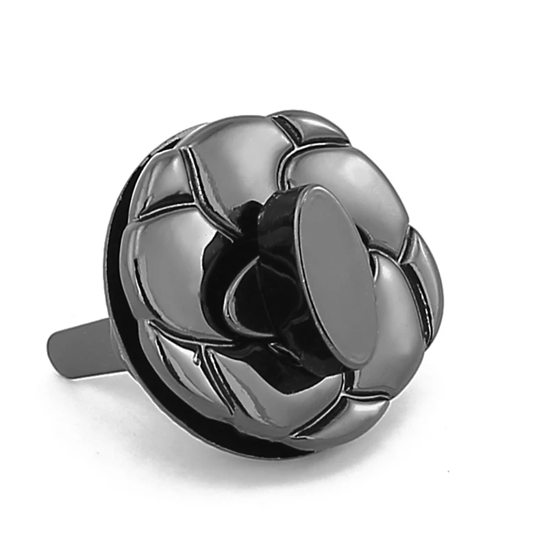 Wholesale bag hardware custom metal handbag lock high quality for bag clip lock metal plates for handbags