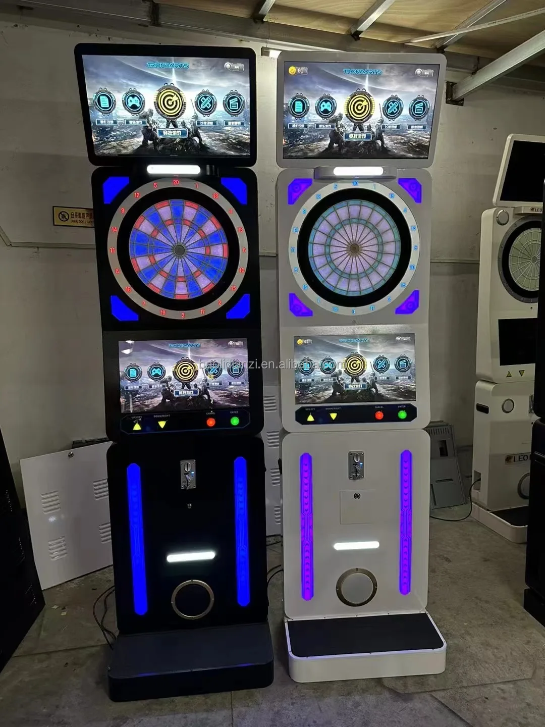 Indoor Commercial Electronic Full-automatic Dual Screen Darts Coin Operated Competitive Darts Game Machine