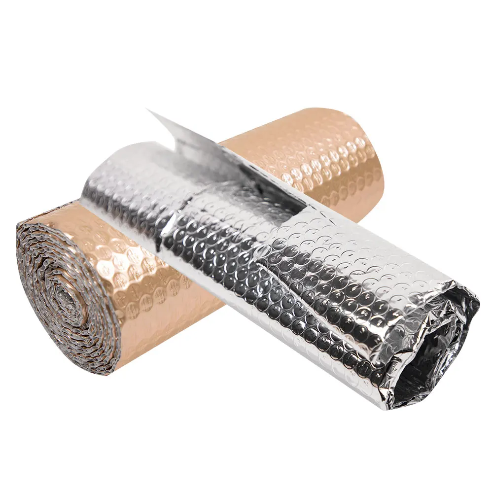 Ready To Ship Aluminum Foil  Bubble Padded Thermal Roll Heat Foam Insulation XPE EPE Wall Roof  Building Insulation  Roll