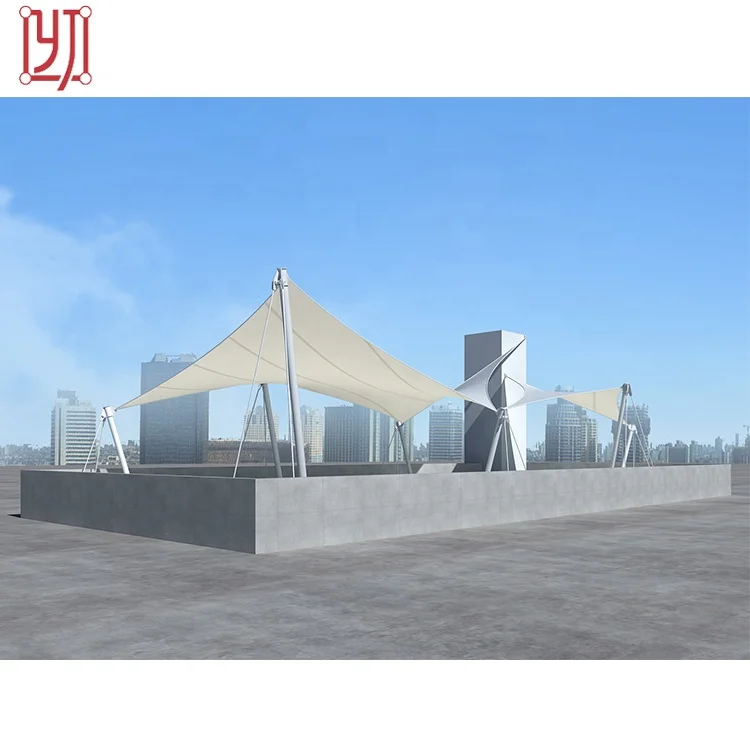 New wholesale steel frame marquee tensile membrane structure umbrella sunshade tent