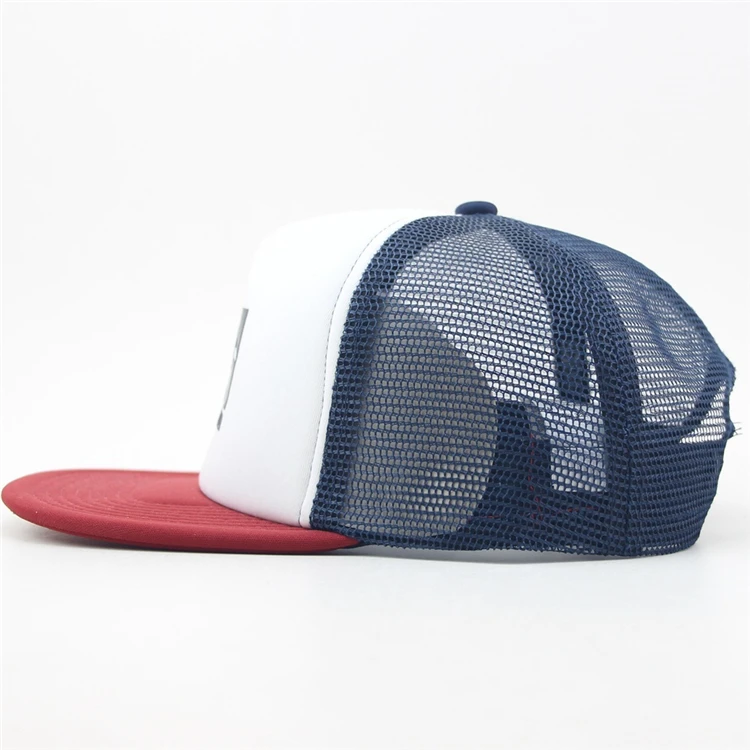 Custom Australia Puff Print Embossed Foam Trucker Cap Gorras Screen Print Mesh Trucker Hat