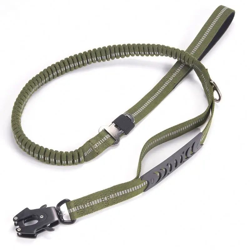 Dog Traction Rope,Reflective Dog Leash Reflective Dog Leashes with Retractable Elastic Running Waist Bag Belt/
