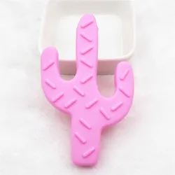 Factory Wholesale BPA Free Cactus Chill Teething Toy Silicone Baby Dummy Pacifier Teether Soft Toy