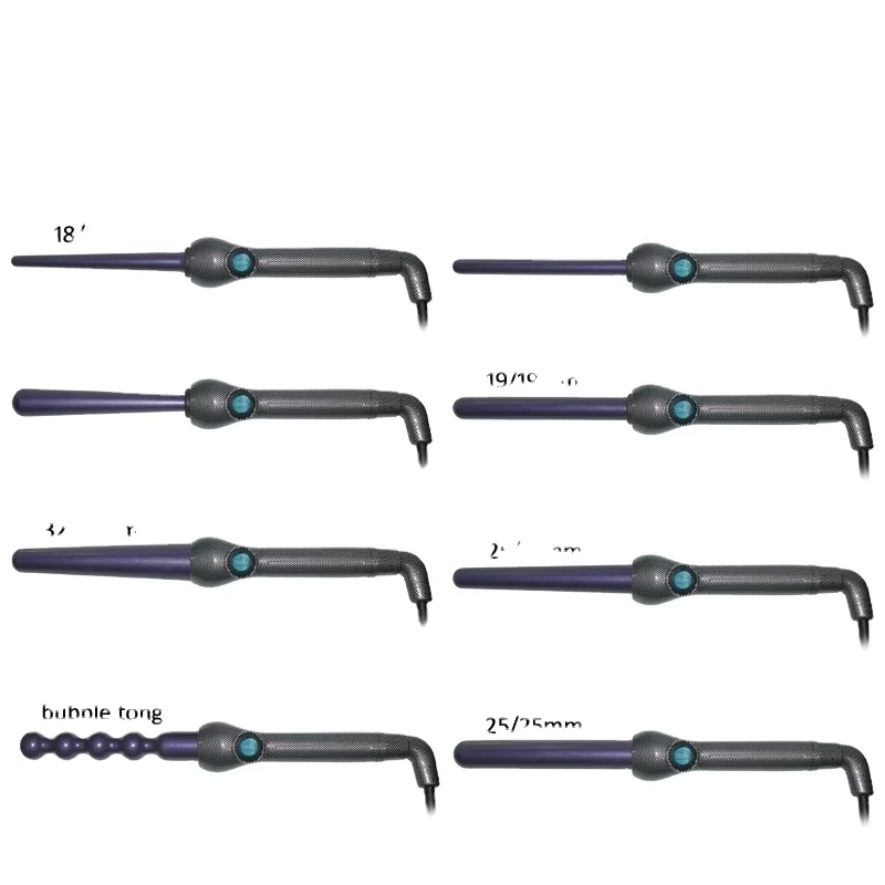 hot selling Cheap led hair curling tong permanent curling effect multi size conic private label ceramic hair curler