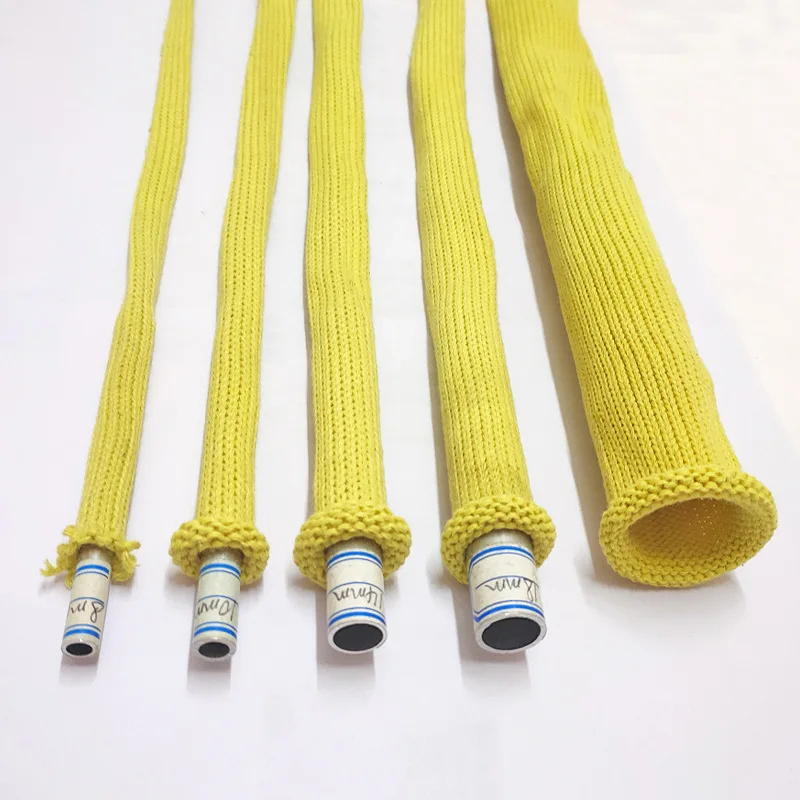 High Heat Resistance Kevlar Aramid Sleeve for glass tempering furnace