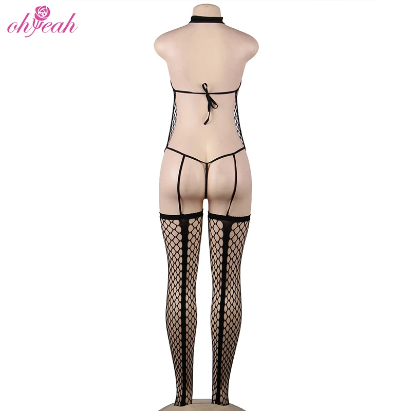 
Wholesale high quality nylon fishnet girls sexy nylon bodystocking 