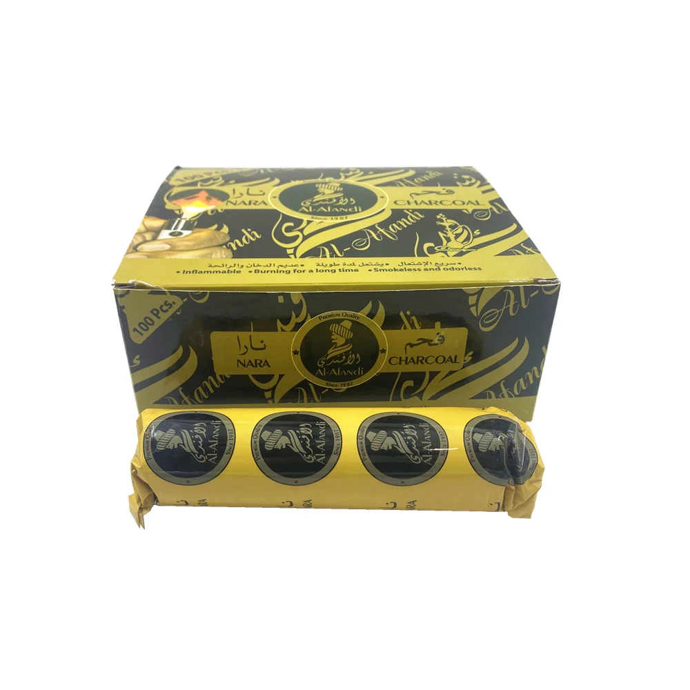 YKS India 35mm polo quick lighting hookah shisha charcoal magic coal