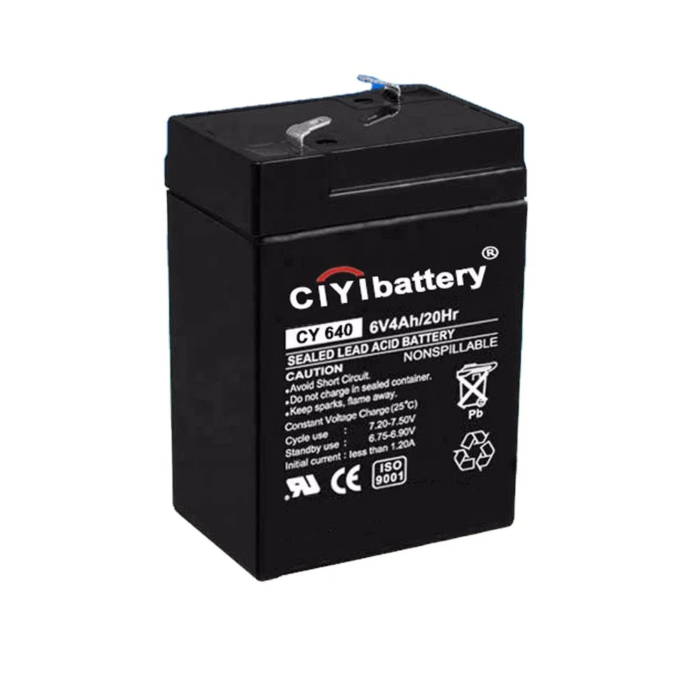 Sealed Maintenance Free Valve Regulated Battery Lead Acid Battery 6V 4AH