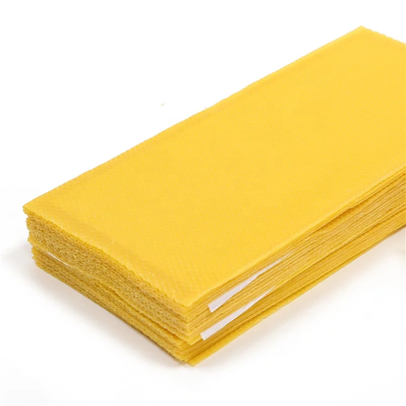 BAQIAN Factory Directly Natural Bee Wax Foundation Sheet Yellow Bee Hive Foundation Pure Beeswax Sheet