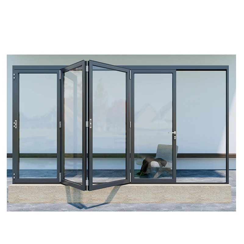 Hot Sale Commercial Household High Quality Left and Right Folding Window Wind Pressure Resistant Folding Windows