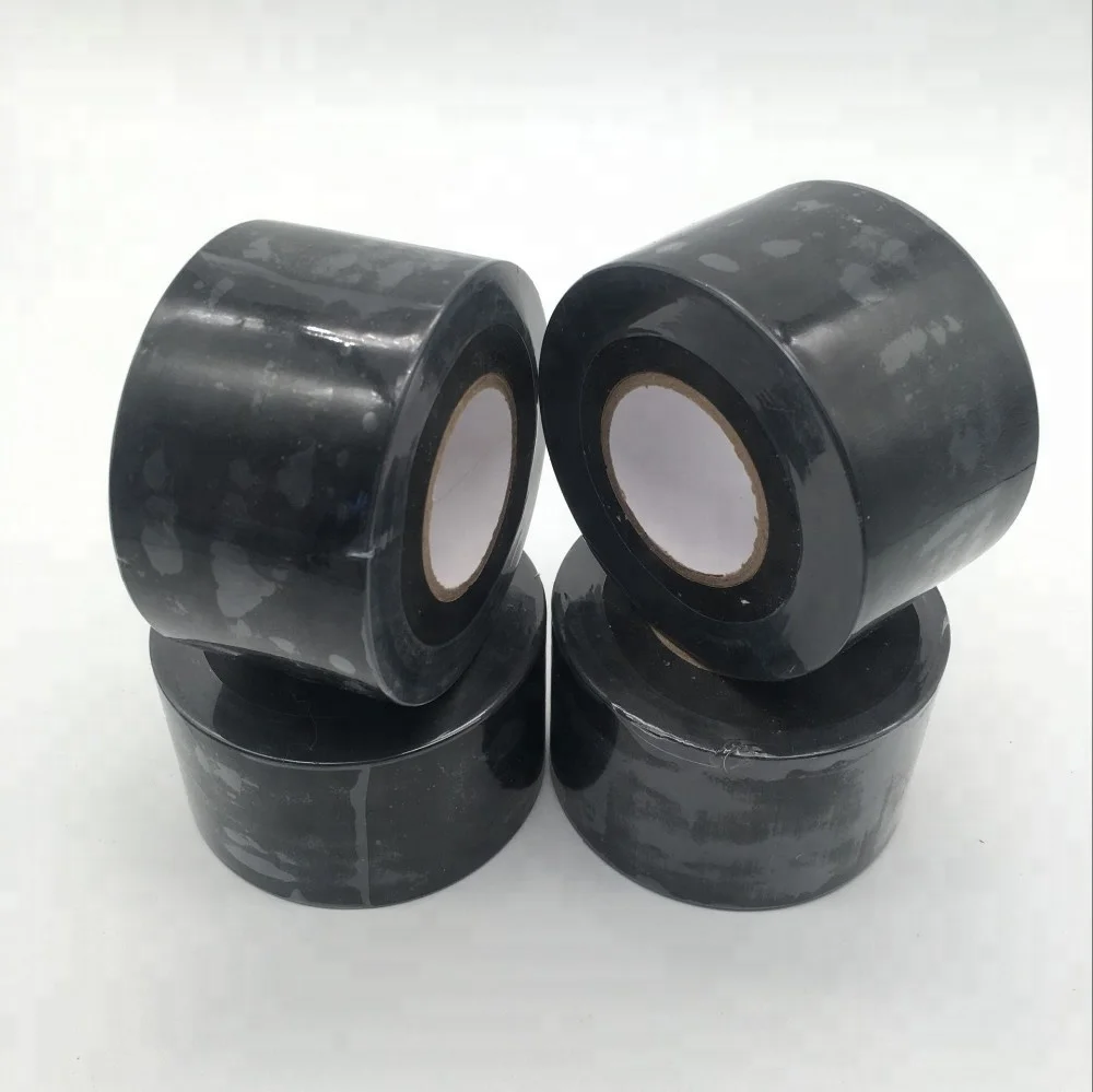 Wholesale PVC Pipe Wrap Insulation Duct Tape Single Sided 45MM Black Waterproof Adhesive Repair Decoration Rubber Masking