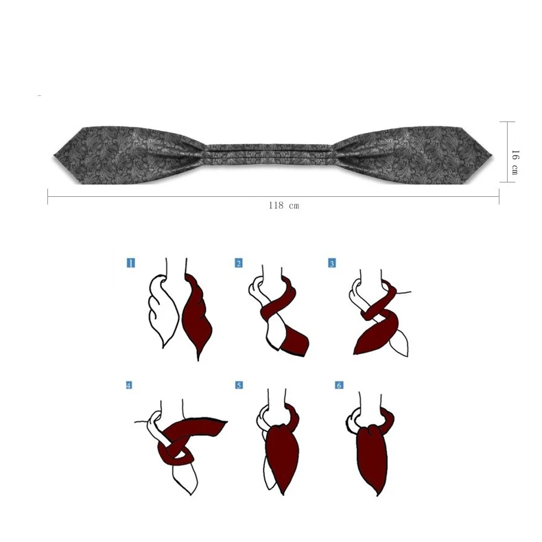 Hot Selling Ascot Ties for Men Paisley Floral Ascot Classic Self Tie Mens Cravat Ascot Ties for Wedding