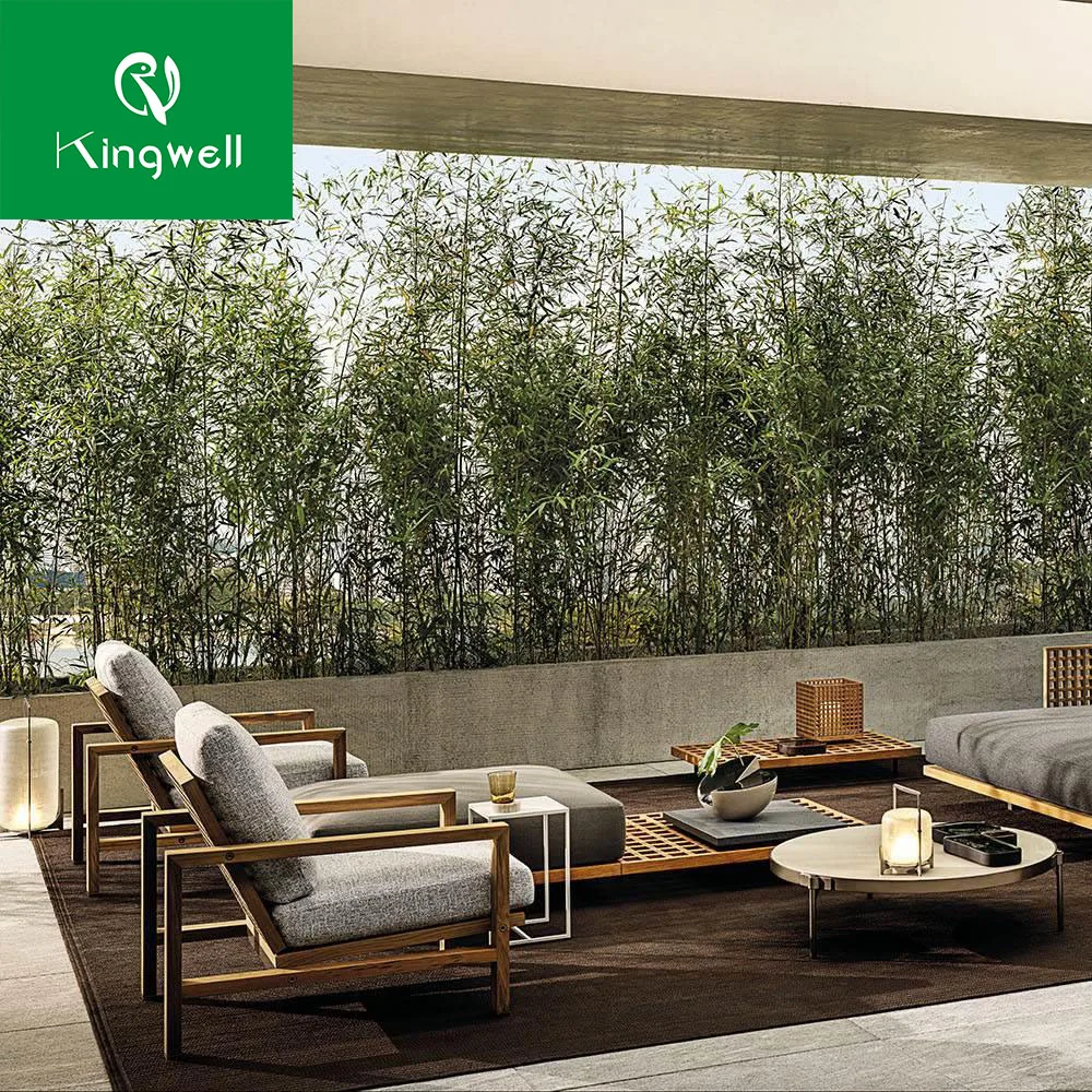  Grade-A teak wood outdoor sofa set furniture luxury patio