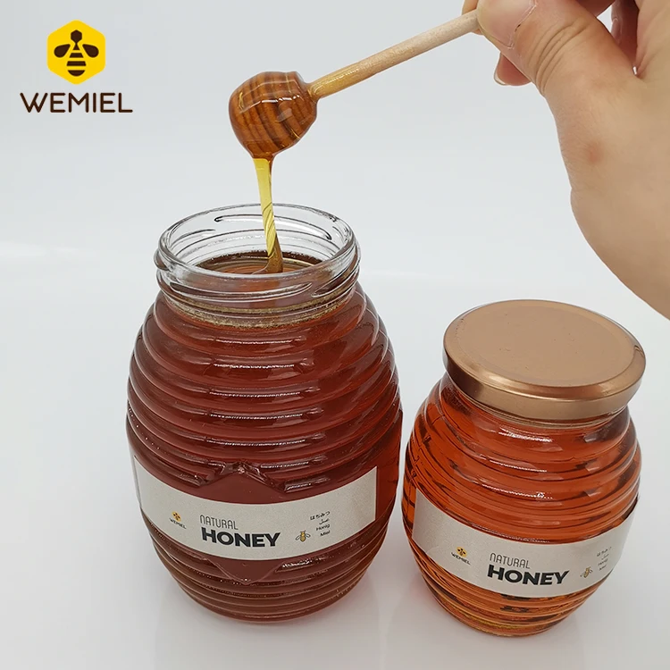 Popular Glass Jar Honey Fashion Packaging Natural Honey