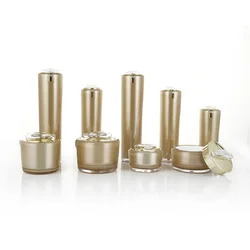 Korean style round luxury anti wrinkle acrylic jar 30g anti wrinkle Plastic round jar face cream cosmetic round jar