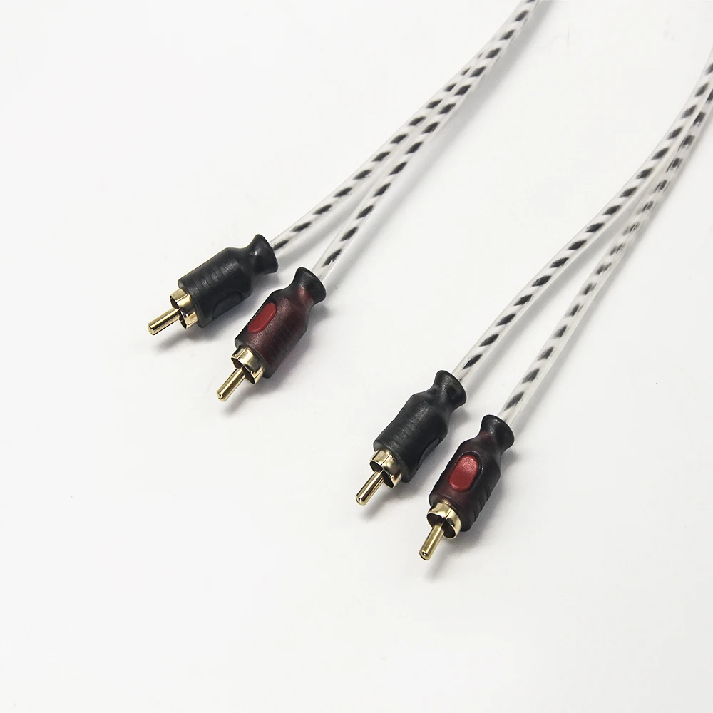 
Audio Amplifier RCA Choseal Cable Factory Price OFC Gold Plated Wire RCA 