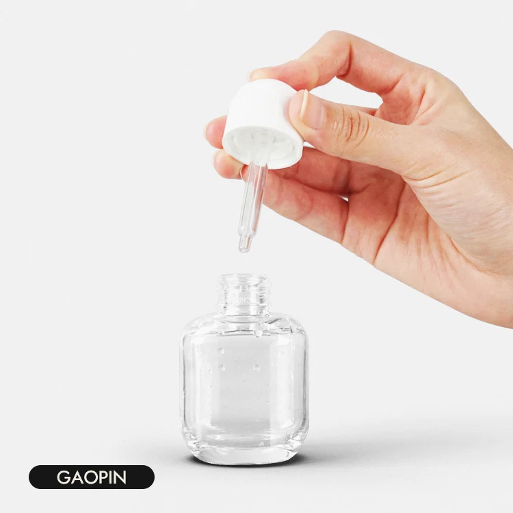 40ml Wholesale luxury Silk screen customization pet oil dropper bottle plastic