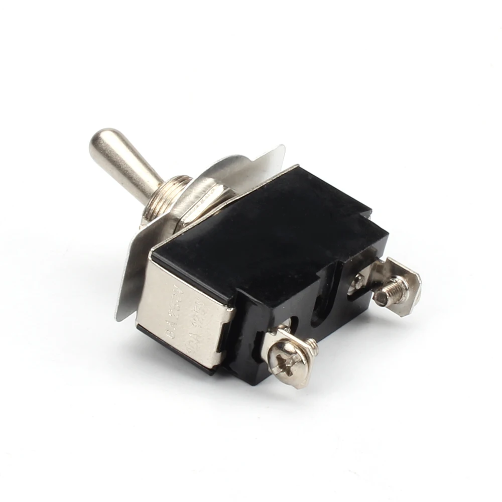  KN3B-101 12 мм 15A 250V однополюсный 2 Pin Винтовые клеммы вкл/выкл фиксации SPST металлический рычажный