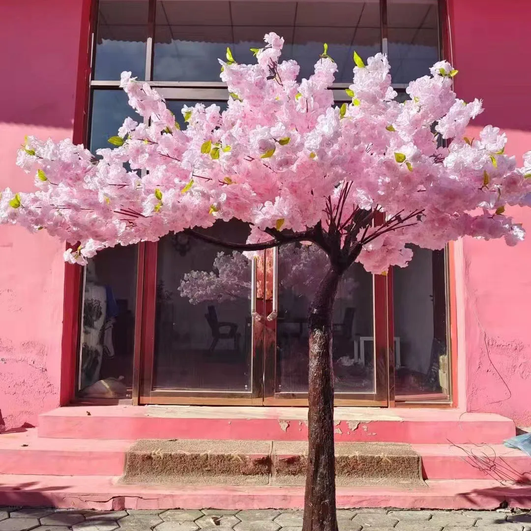 IFG factory selling wedding floor arrangement 10ft large drooping white cherry blossom arch tree