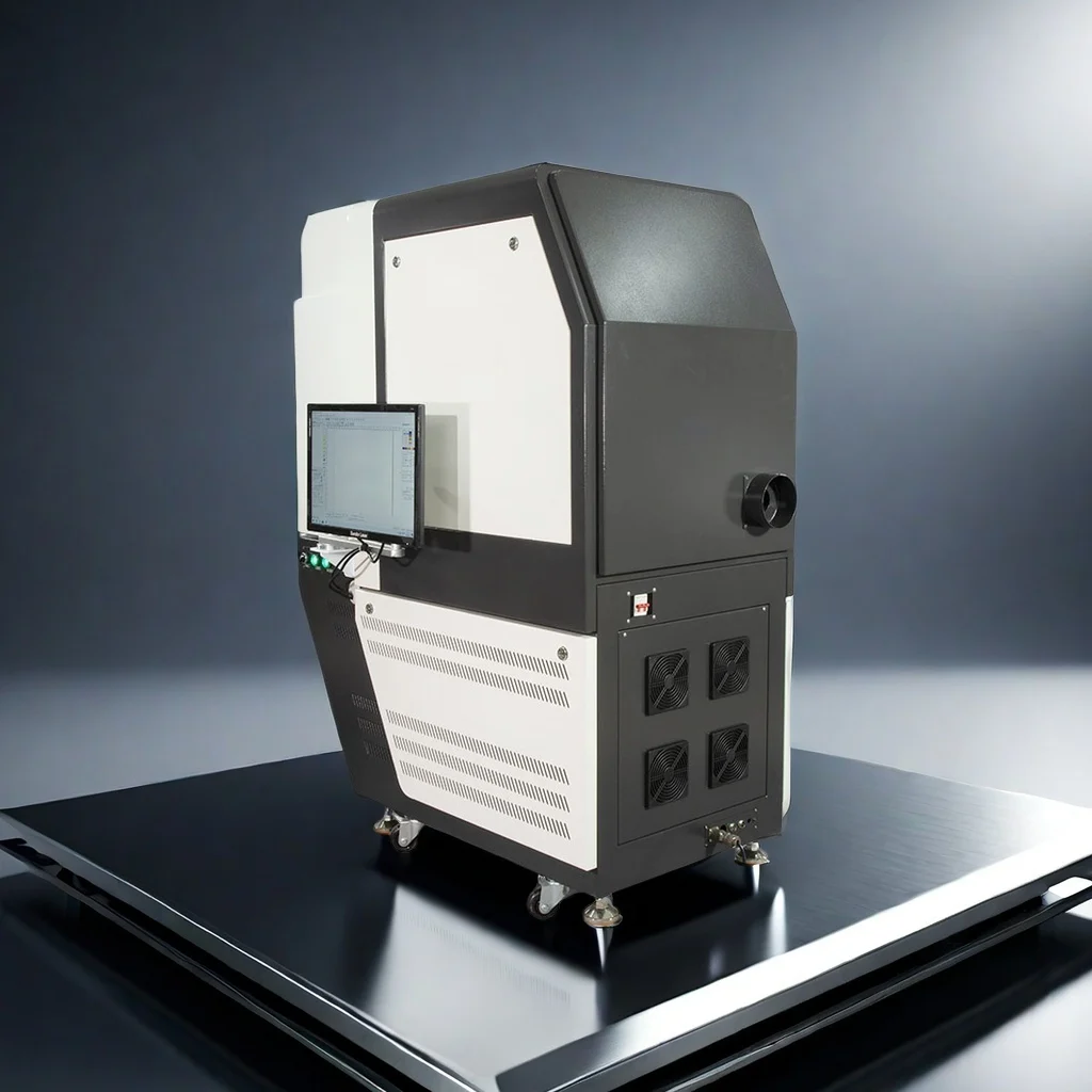 Full Enclosed 20w 30w Metal Labels Laser Marking Machine Galvo Head Marking Machine With Raycus Max Laser Source