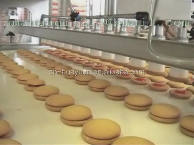 Choco Pie Sandwich Cake Jaffa Cake Production Line / Choco Pie Making Machine