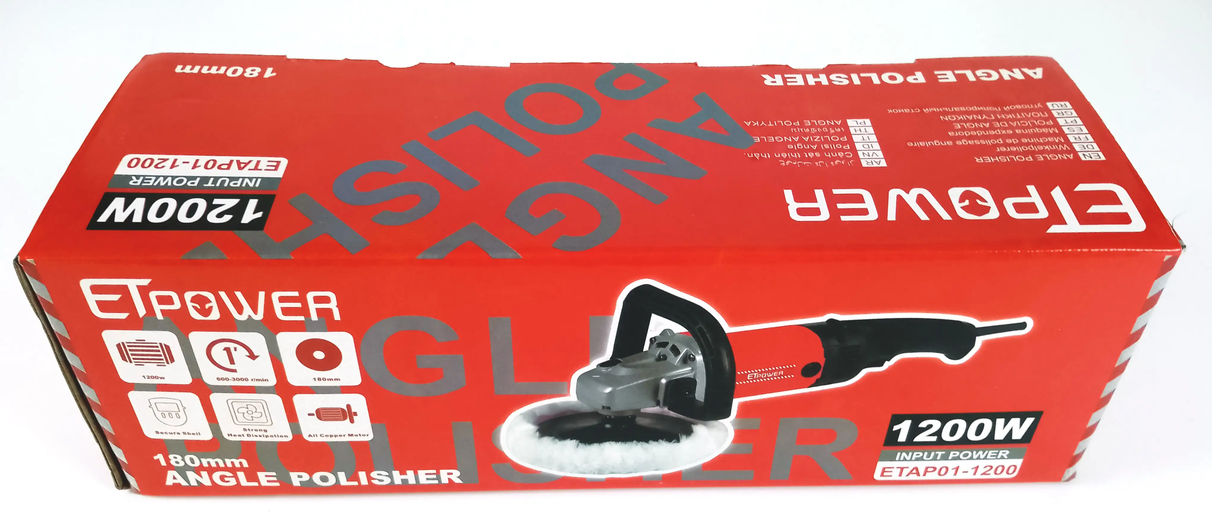 Rotary Car Buffer Polisher Waxer, 1200W  Variable Speed 600-3000RPM, Detachable Handle Perfect for Boat,Car Polishing and Waxing