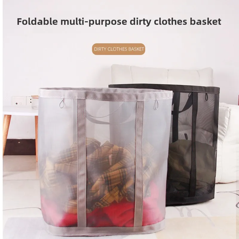 Foldable PP Material Dirty Clothes and Intimates Storage Basket for Bathroom and Clothes Closet
