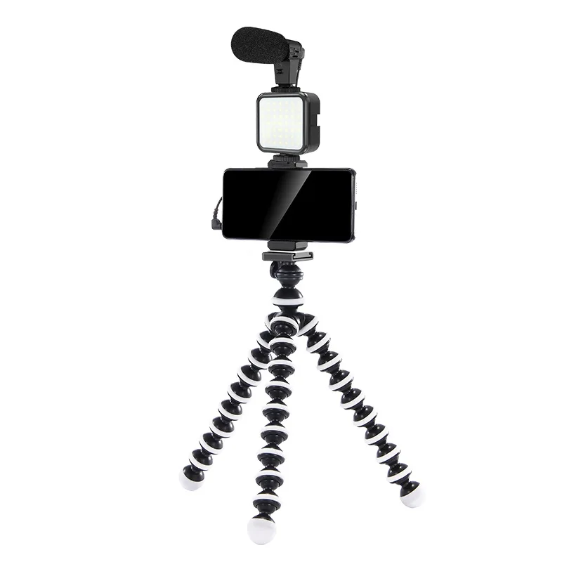 Skillful Manufacture Black Plastic Working Hour 1.5H Phone Camera And Light Tripod Stand For Smartphone